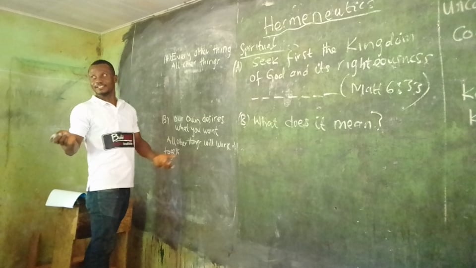 Nigeria Mission: Two Days Training on Biblical Hermeneutics at Grace Biblical Seminary, Obudu, Cross River State - Nigeria